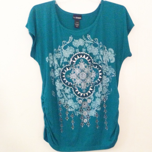 🌺SOLD🌺Lane Bryant | Green Mandala Graphic Shirt - Picture 1 of 5
